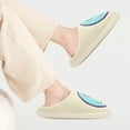 thumbnail image 5 of Smile Face Slippers for Women and Men Retro Comfy PU Leather Slip-On House Shoes with Memory Foam Warm Soft Flat Slides for Indoor & Outdoor, 5 of 5