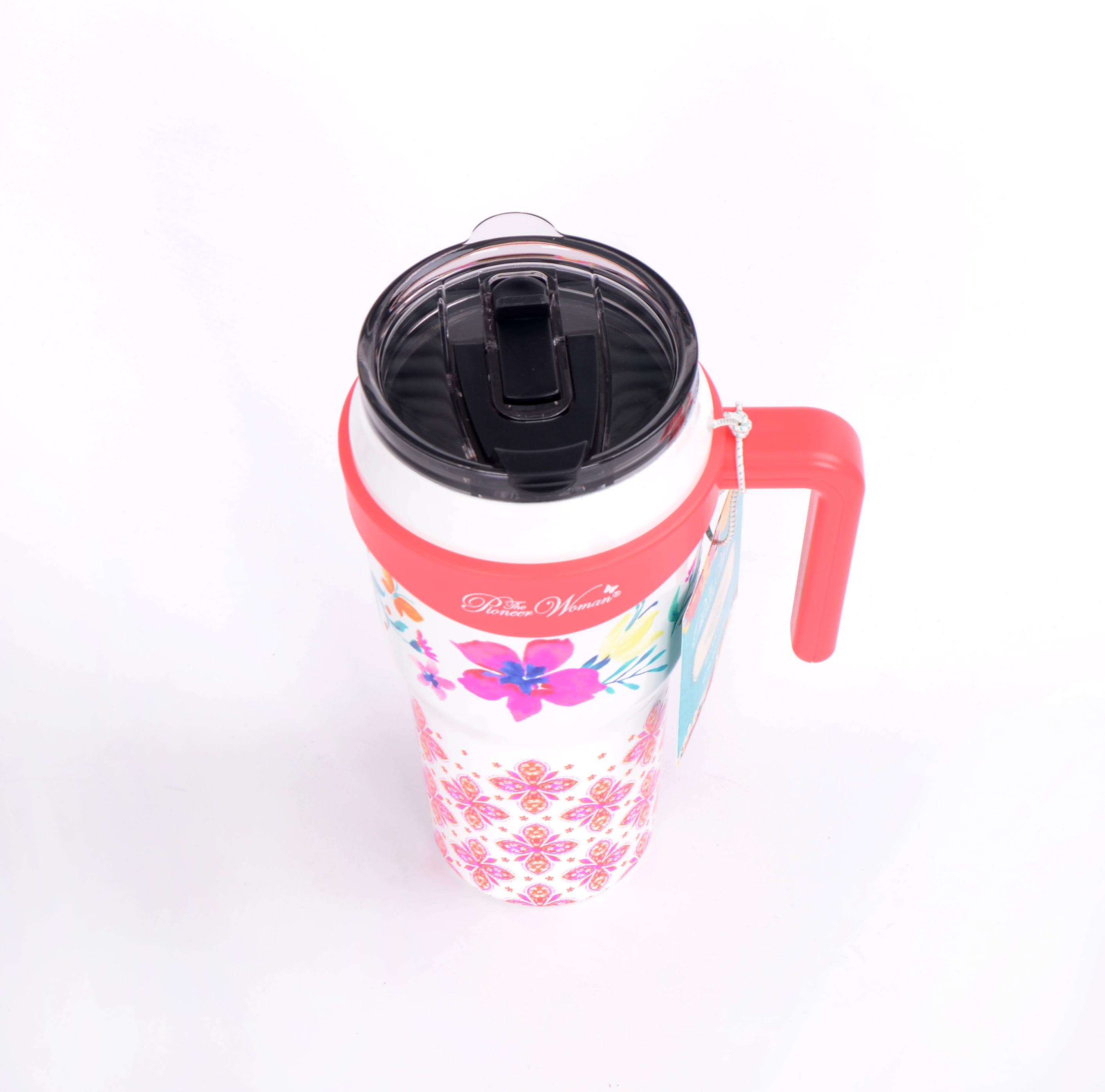 Solid Vibes Stainless Steel Handled Tumbler - Pink - Caribou Coffee