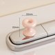 thumbnail image 1 of Ayuda de botón de inodoro en forma de rosquilla, instalación sin taladro, asistente de descarga fácil de presionar, diseño lindo para niños, material duradero, ajuste universal para la mayoría de, 1 of 2