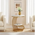 thumbnail image 2 of Fnova End Table Modern Wood Narrow Farmhouse Side Tables with Storage Shelf for Living Room, Bedroom, Nightstand, 2 of 15