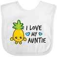 thumbnail image 3 of Inktastic I Love My Auntie with Pineapple Boys Baby Bib, 3 of 4