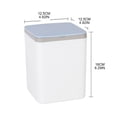 thumbnail image 3 of Small Garbage Can Little Tiny Waste Basket Compact Covered Closable Trash Bin, 3 of 14
