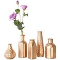 thumbnail image 3 of Moderno y sencillo hogar, sala de estar, entrada, jarrón de cristal dorado, luz de lujo, arreglo floral de escritorio, contenedor, adorno, persiguiendo el sueño, altura 22 cm, diámetro 4 cm, 3 of 14