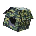 thumbnail image 1 of Refugio para gatos callejeros Yinane casa para gatos al aire libre impermeable y resistente al viento 45 cm x 33 cm x 38 cm, 1 of 8