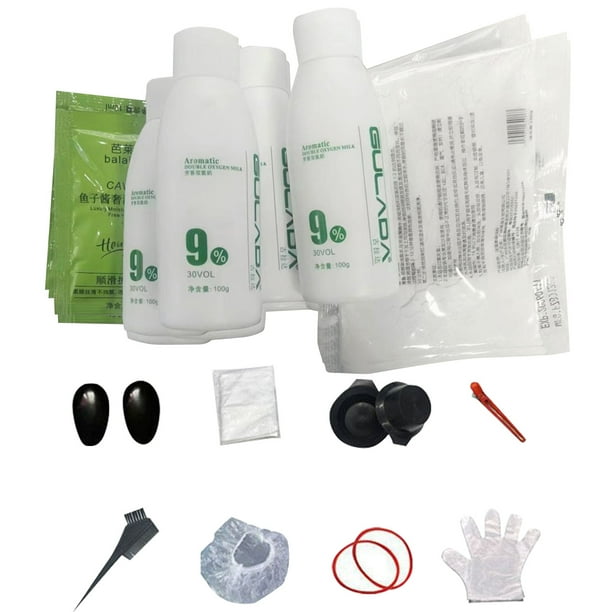 Hermoso color Color de cabello permanente de larga duración 14/18 PCS 200/400 ml Juego de agentes blanqueadores para el cabello, blanqueador de cabello, polvo de decolora