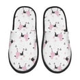 thumbnail image 2 of KLL Cute Poodle Dog Slippers for Women Men House Slip on Indoor Outdoor Bedroom Furry Fleece Lined Ladies Comfy Anti-Skid Rubber Hard Sole-Large, 2 of 8