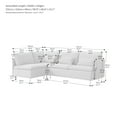thumbnail image 7 of L-Shaped Corner Sofa, Modern Modular Reversible Sectional Sofa with Chaise, Sectional 4 Seater Modular Sofa, 7 of 7