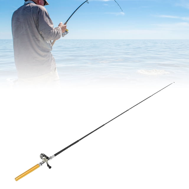 Portable Pocket Fish Rod Pen,Telescopic Lightweight Fiberglass Rod,Mini Bass Bait Casting Fishing Rod
