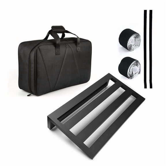 1 * Large Guitar Effect Pedal Board 4 * Fastener Tapes 1 * Carrying Bag-Black
