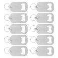 thumbnail image 5 of Hemoton 10pcs Portable Beer Bottle Opener Keychains Flat Stainless Steel Bottle Cap Opener for Bartenders Home Use, 5 of 8