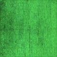 thumbnail image 1 of Ahgly Company Indoor Square Oriental Green Industrial Area Rugs, 7' Square, 1 of 4