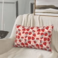 thumbnail image 5 of Rateoe Red Strawberry Pattern Pillow Covers with Invisible Zipper(Pillows are not Included) Standard Pillowcases-16"x24", 5 of 6