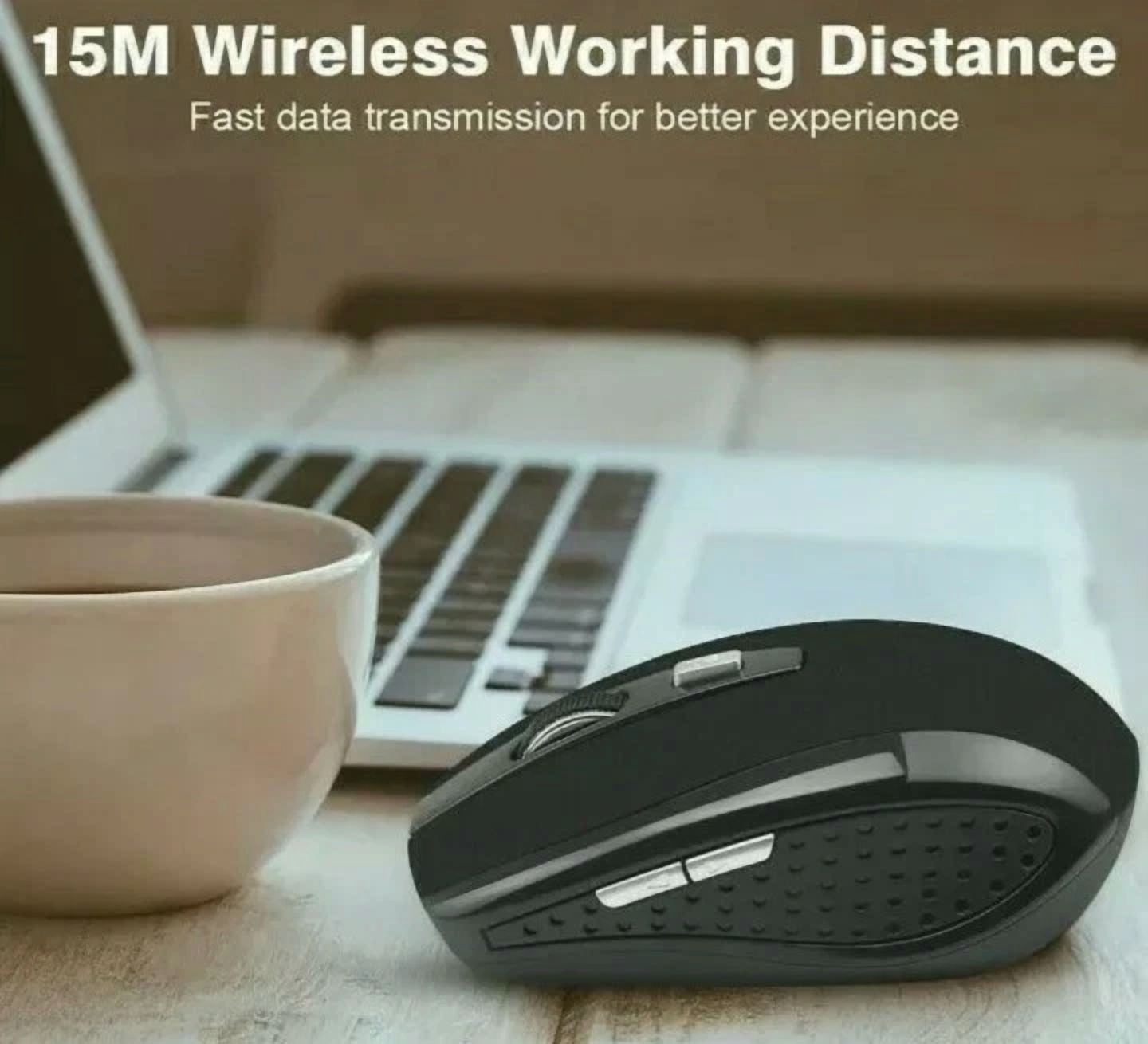 CRESTIN- 2 Pack Wireless Mouse Bluetooth 2.4Ghz Wireless Pc Optical Mouse For Laptop Pc