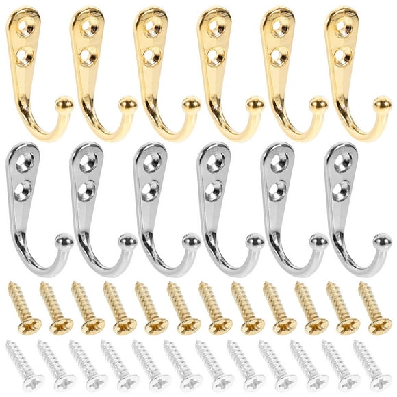 12 Pcs Clothes Hooks Retro Wall Hooks Vintage Coat Hooks Antique Hat Hooks
