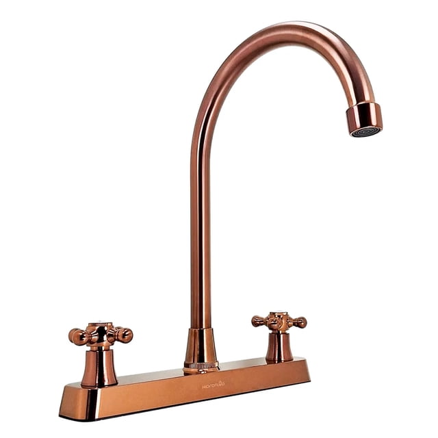 Mezcladora Para Fregadero 8" Cuerpo De Zinc Hi85024c COLOR COBRE