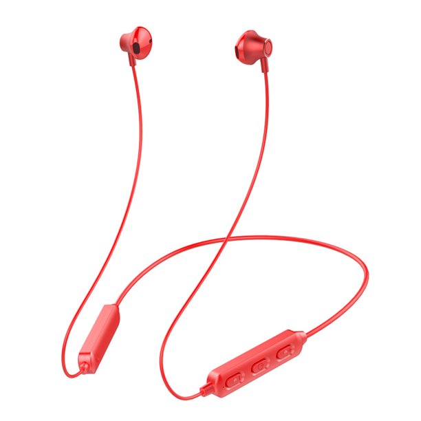 Auriculares Bluetooth 5.0 Auriculares internos inalámbricos IPX5 Auriculares deportivos para colgar en el cuello a prueba de agua, Rojo Sweethay EL001914-02B