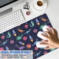 thumbnail image 4 of Long Mouse Pads for Desk,Colorful Dinosaurs Rockets Pattern Desk Mats on Top Of Desks, Desk Mouse Pad Extra Large with 3mm Non-Slip Base and Stitched Edge for Gaming,Office,Work,Home 31.5"x15.7", 4 of 6