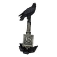 thumbnail image 5 of Odin Raven Perching On Thor Hammer Mjolnir With Viking Runes Skaldenmet Figurine, 5 of 8