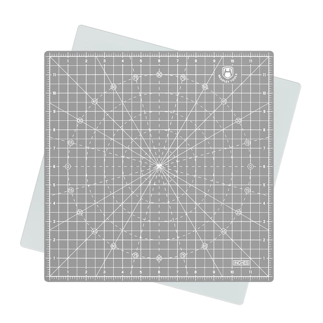 Tapete de Corte Headley Tools 30x30 cm Giratorio Autorreparable Gris