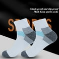 thumbnail image 4 of Compression Socks for Unisex Men and Women , Ankle Soft Moisture-Wicking Socks , Athletic Cushioned Low Cut Running Socks for a Secure Fit - 6 Pairs, 4 of 6