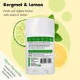 thumbnail image 2 of MONA All Natural Magnesium Deodorant For Women & Men | Bergamot and Lemon | For Sensitive Skin | No Baking Soda or Aluminum | (1.76 Oz), 2 of 7