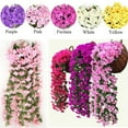 thumbnail image 3 of Artificial Wisteria Vine Garland Hanging Flowers Plant Home Garden In/Outdoor Home Lifelike, 3 of 5
