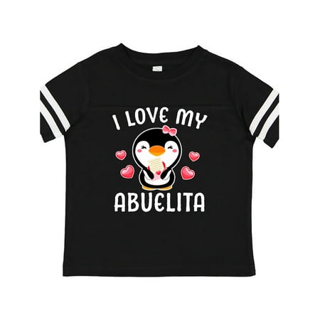 

Inktastic I Love My Abuelita with Cute Penguin and Hearts Gift Toddler Toddler Girl T-Shirt