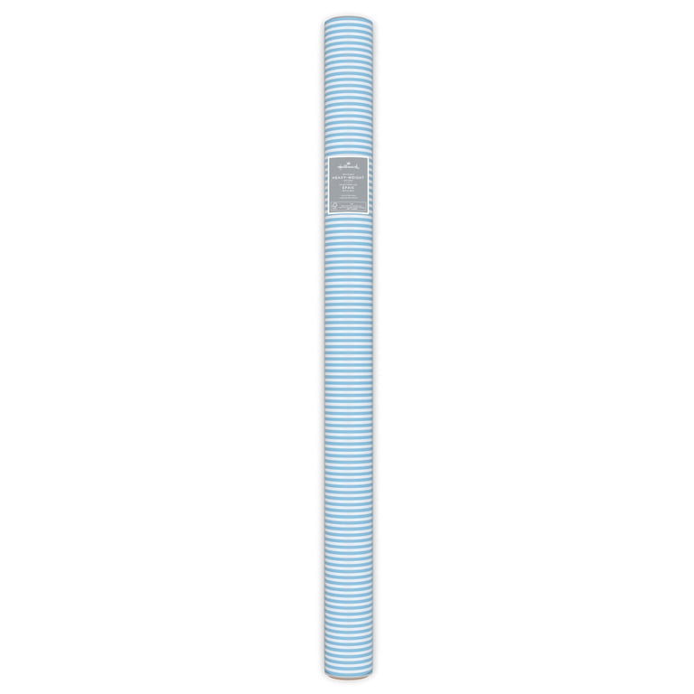 Hallmark Wrapping Paper Roll (Seersucker Light Blue Stripe) 20 Sq