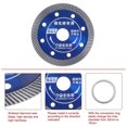 thumbnail image 4 of Unique Bargains Diamond Blade 4' 105mm Diamond Saw Blades Diamond Cutting Wheel with 20mm Arbor Blue, 4 of 5
