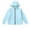 Light Blue, variant on Atogsazn Children's Boys Rain Jacket Kids Windproof Zip Up Long Sleeve Hooded Jackets Lightweight Raincoat Black 8-9 Years