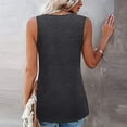 thumbnail image 2 of New Women's Summer Sleeveless Lace Crewneck Tank Tops Solid Colors Lace Loose Tunic Vest Casual Party Beach Tops Plus Size Top, 2 of 2
