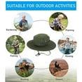 thumbnail image 5 of Odeerbi Bucket Hat For Men Women Outddor Sun Hat Unisex Bush Fishing Hiking Round Cap Khaki, 5 of 5
