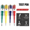 thumbnail image 2 of 1pc 100-500V Electrical Tester Pen Screwdriver Voltage Test Power Probe Pen Insulation Random Non-Contact Test Pen O7P7, 2 of 8