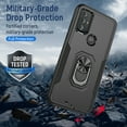 thumbnail image 5 of Xhy Moto G Power 2022 Case Military Grade Shockproof Cover Ring Holder Kickstand Support Magnetic Car Mount Dual Layer Protective Phone Case (Black), 5 of 8