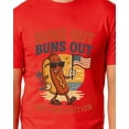 thumbnail image 4 of Fourth Of July Men's Suns Out Buns Out Hot Dog Edition 4th Of July BBQ Novelty Funny T-Shirt, 4 of 5