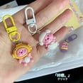 thumbnail image 2 of Lindo Anime dibujos animados figura de Metal llavero Loopy pareja Bagpack colgante llavero hombres mujeres coche llavero accesorios regalo de cumpleaños, 2 of 5