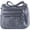 Gray, variant on 10 Pockets Crossbody Purse for Women Medium Pocketbooks Ladies Soft PU Leather Shoulder Bag Ladies Top Handle Satchel