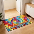 thumbnail image 3 of Tarmeek Love and Peace Doormat Non-Slip Absorbent Entrance Door Mat Bathroom Rug Washable Decorative Floor Mat for Indoor Outdoor Use, 3 of 6