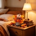 thumbnail image 6 of Fall Artificial Pumpkin, Maple Leaf, Berry Arrangement with Metal Basket, Preassembled Floral Centerpiece for Home and Thanksgiving Decor, 6 of 6