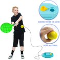 thumbnail image 3 of stanreset 3 in 1 Kids Tennis Racket Shuttlecock Set Table Tennis Balls Children Tennis Racket Badminton Set Toy for Outdoor Indoor Random Color, 3 of 6