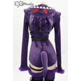thumbnail image 4 of Meowcos - Disfraz de Genga para mujer, disfraz de Halloween, mono morado de fantasma, mono de felpa con capucha y calcetines, cinturón y cola, 4 of 4