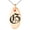 Rose, variant on Stainless Steel Letter G Initial Old English Monogram Engraved Small Oval Charm Pendant Necklace