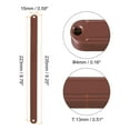 thumbnail image 2 of Drawer Slides, 16Pcs 235mm - Plastic Drawer Rails, Side Mounted Grooved Guide Rails for Cabinet Drawers Bedside Tables Wardrobe Dressers (Brown), 2 of 5