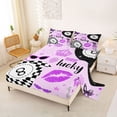 thumbnail image 2 of Erosebridal Snooker Billiards Full Size Sheets 4-Piece for Boys Girls,Kids Teens Sport Theme Glitter Print Bed Sheets,Microfiber Bedroom Decor, 2 of 5