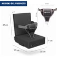 thumbnail image 2 of Asiento Elevador para Niños, Bluelander, Cojín para Silla, Antideslizante y Portátil con Correa de Seguridad, Gris, 2 of 5