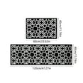 thumbnail image 3 of 2 Piece Kitchen Rugs Set Non-Slip Floor Mats - Machine Washable Low Pile Carpet for Sink & Stove, Stain Resistant Anti Fatigue Mats 15.75x23.62in & 15.75x47.24in, A, 3 of 6