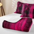thumbnail image 4 of Erosebridal Hot Pink Line Twin Quilt Set,Abstract Paint Texture Twin Coverlet Set For Girls,2 Pieces, 4 of 7