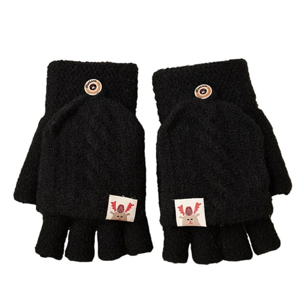 Kids fingerless mittens deals