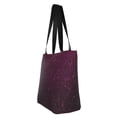 thumbnail image 7 of Horeoi Dark Purple Glitter Print Shoulder Bag for Women Large Capacity Zipper Tote for Shopping Beach Travel Gym with Inner Pocket, 7 of 7
