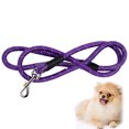 thumbnail image 2 of Reflective Pet Leash Nylon Braided Dog Walking Rope Dog Leash for Night Walking, 2 of 10